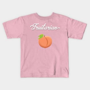 Fruitarian Eat Peach Fruit Kids T-Shirt